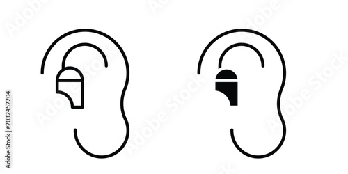Tableau sur toile Otitis icon concept pack in line and solid icons