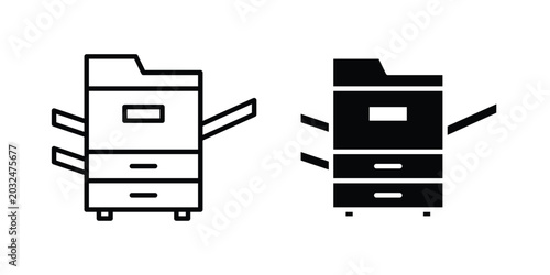 Photos Copy Machine icon For Web And UI, Simple Icons