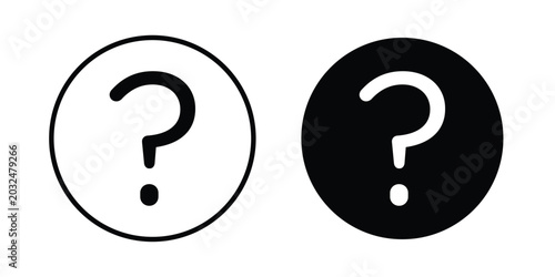 Konstfotografi Interrogation icon For Web And UI, Simple Icons