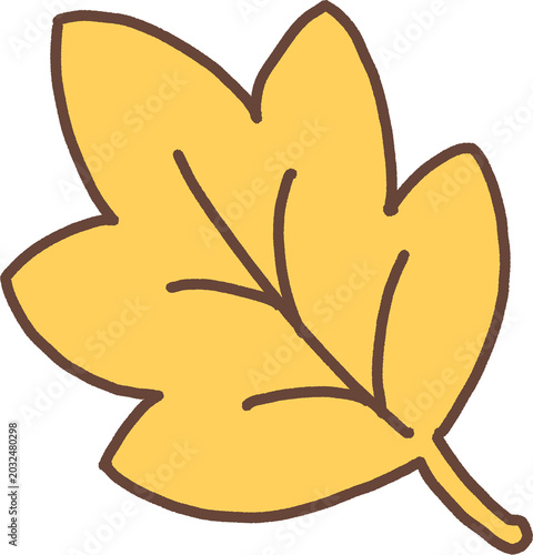 Принти на полотні yellow leaf