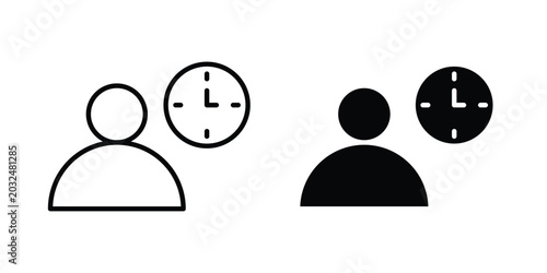 Canvastavla Office hours icon For Web And UI, Simple Icons
