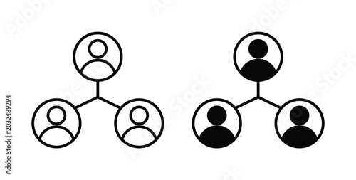 Foto Stakeholders icon symbol for web and ui. Vector icon