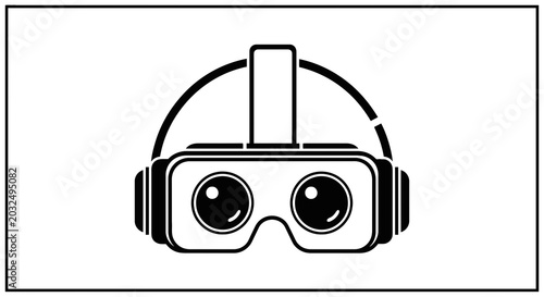Virtual Reality Headset Device Technology.