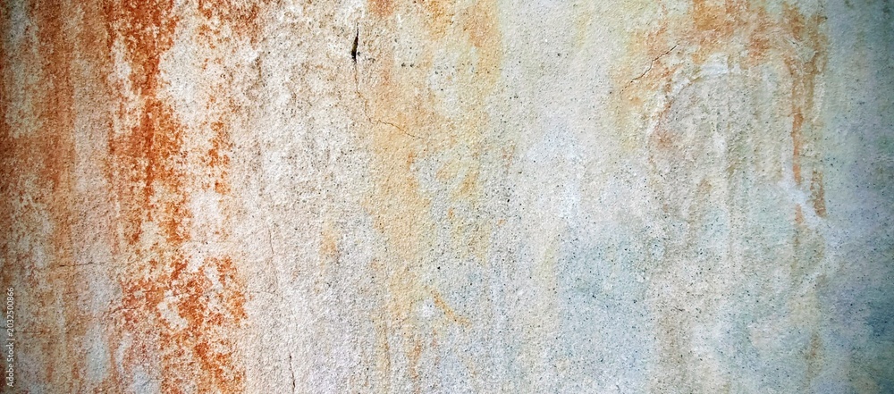 Fototapeta premium Beautiful stains on a plaster wall.