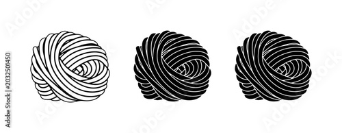 Foto Noodle Balls Vector Icons, Pasta Shapes, Food Ingredients