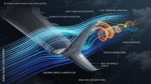 Aerodynamic flow visualization, airspeed simulation, computational fluid dynamics