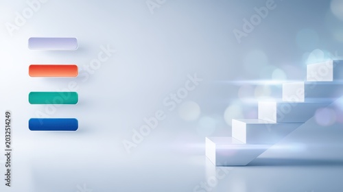 Blue and green emblem presented on a white canvas clean graphic logo features abstract shapes and vibrant hues