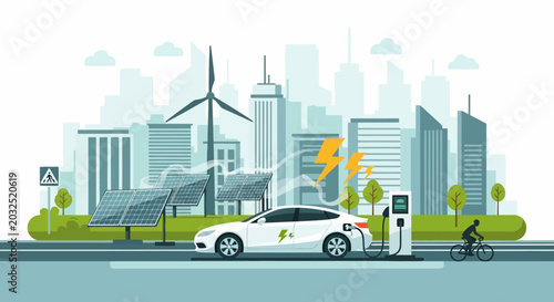 Electric vehicle charging in sustainable smart city landscape
