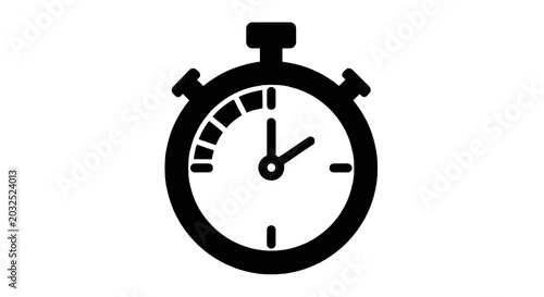 Tableau sur toile Stopwatch timer clock icon symbol.