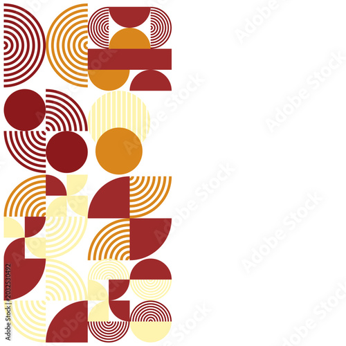 Retro Abstract Shape Composition Vector.ai