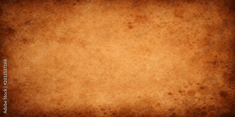 Fototapeta premium Vintage orange brown grunge texture background vector graphic design element
