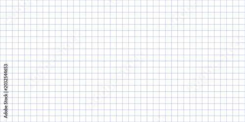 Fotografie Exercise book paper page with squares, one page