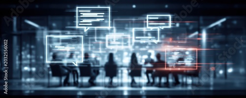 Professional communication centers on a message or chat interaction where feedback and a response elevate the quality of the executive service.