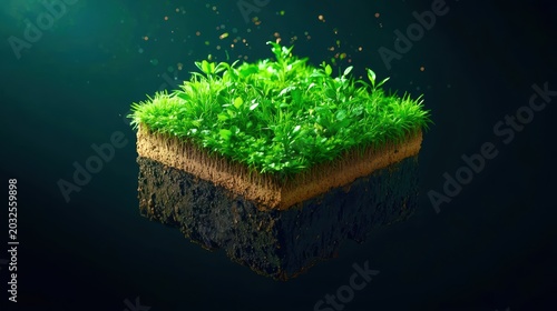 green grass island