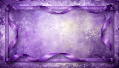 Purple abstract background with ribbon design