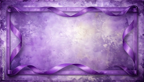 Purple abstract background with ribbon design