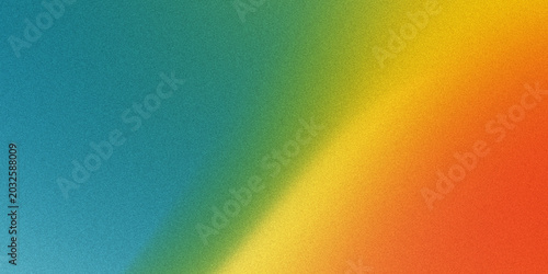 Fotografie Vibrant gradient texture transitioning from cool teal to warm orange colors in smooth diagonal light effect digital wallpaper