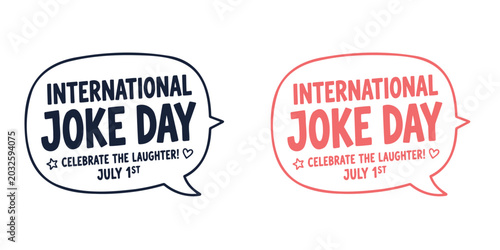 Fotografía International joke day celebrations on july 1st