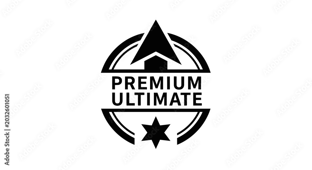 Fototapeta premium Premium Ultimate Quality Logo Design.