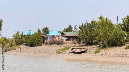 hut on the river