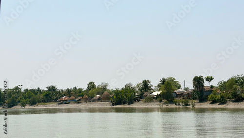 Calm River Nature Scene with Peaceful Outdoor Environment
