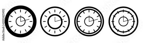time icon on white background.