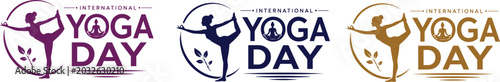 International yoga day logos