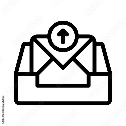 фотографія outbox line icon