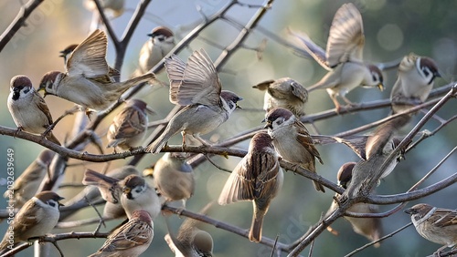 Tableau sur toile chirping