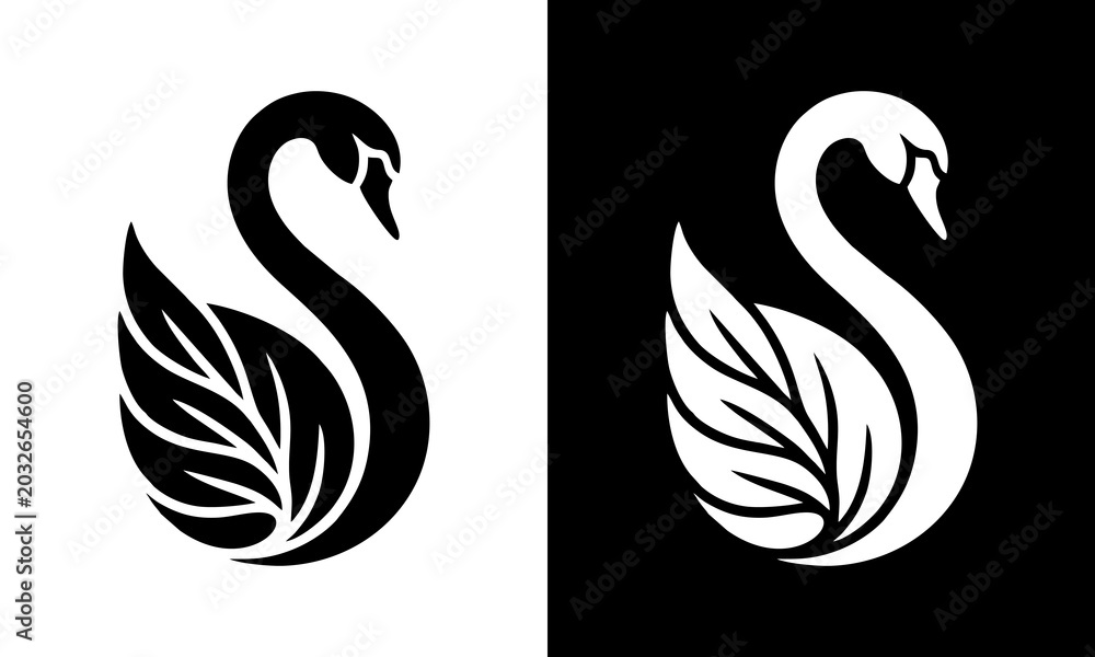 Fototapeta premium Elegant black and white styli...