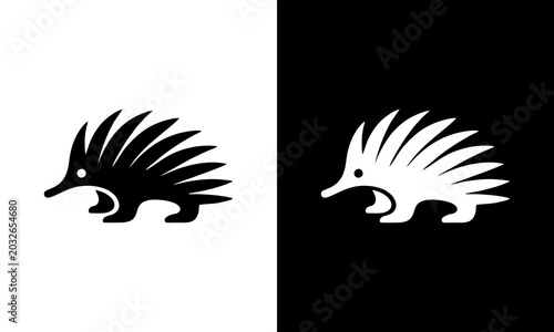 Quadro em tela Minimalist echidna spiny ante...