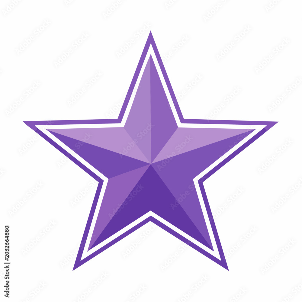 Obraz premium Purple Star Icon