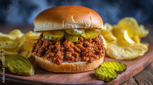 sloppy joes with ground beef in tomato sauce