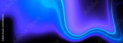 horizontal banner abstract background wave silk color light graphic design minimal glowing 