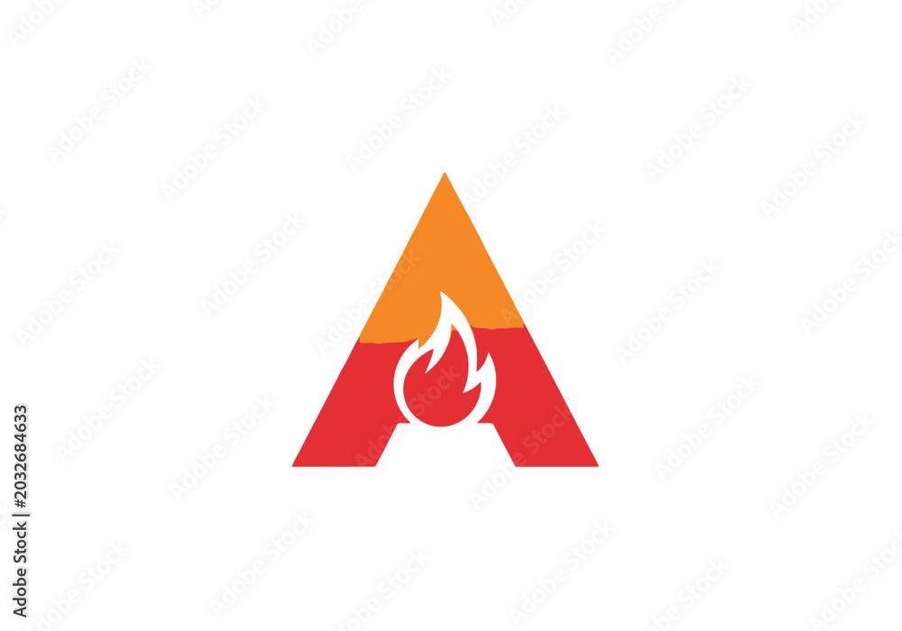 Fototapeta premium A logo with a stylized letter 