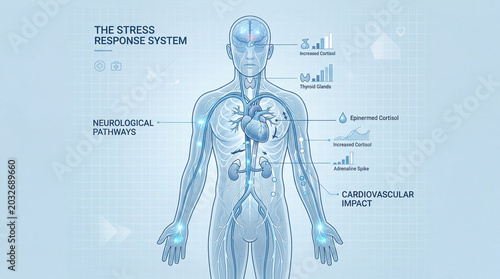 Unveiling the intricate physiological ballet of the human body reacting to stress and its profound impacts
