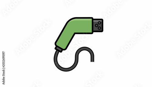 Obraz na płótnie Green USB flash drive, USB stick, thumb drive, vector icon