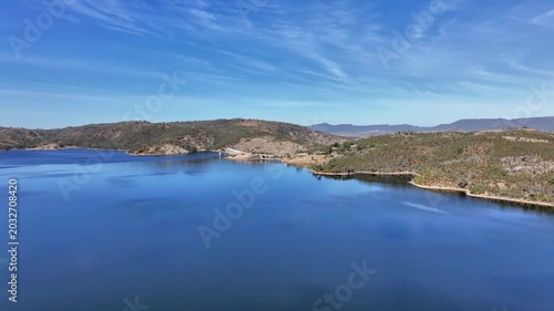 Spectacular aerial footage of Split Rock Dam NSW Australia