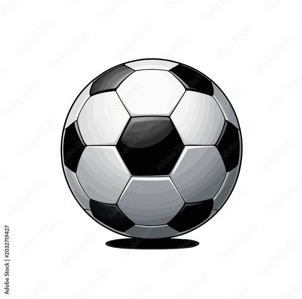 Fototapeta premium soccer ball on white background vector