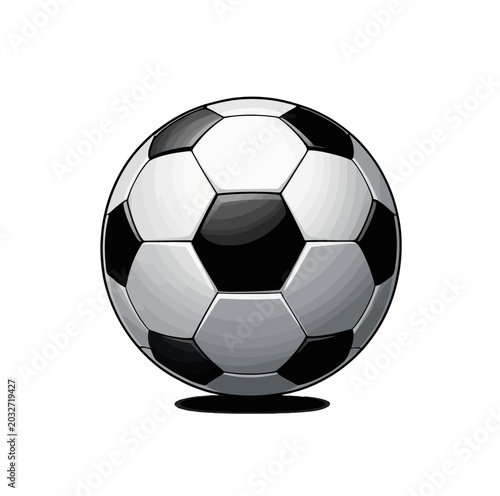 soccer ball on white background vector