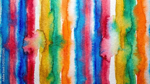 Vibrant Colorful Abstract Paint Strokes Background Texture.