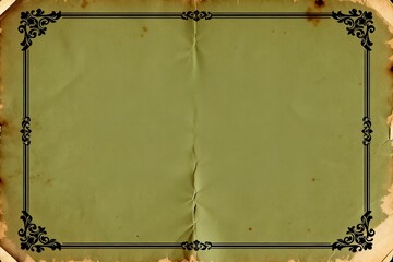 Old textured paper with decorative border