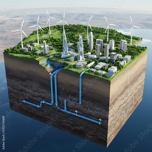 Sustainable City: Wind Energy & Underground Infrastructure