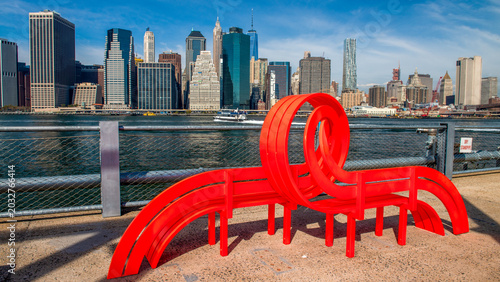 Stunning Lower Manhattan Skyline, Featuring NYC's Famous Skyscrapers and Architecture