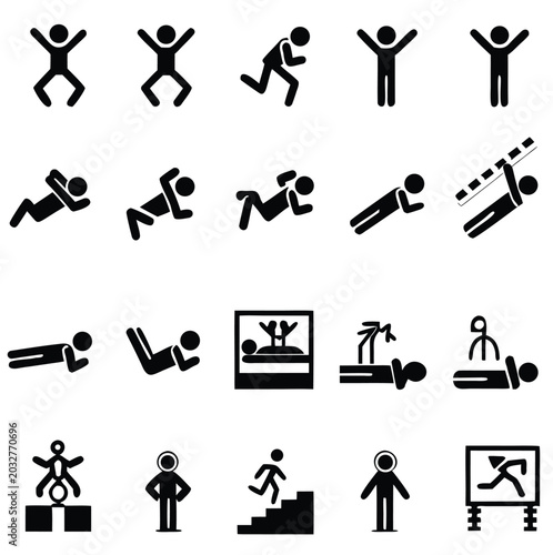HIIT Home Workout Exercise Infographic Illustration