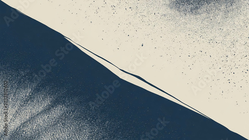 Monochromatic abstract background, textured design element, dark blue and beige tones, artistic visual effect