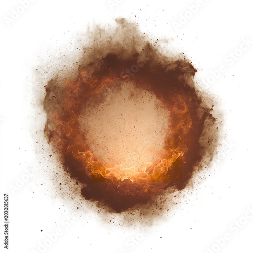 Dynamic Abstract Illustration Depicting Energy, Impact, and Transformation
