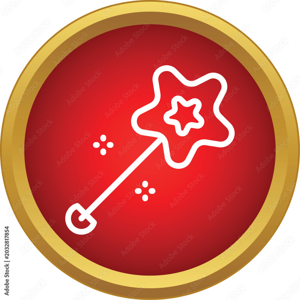Obraz premium Magic wand generating sparkles, perfect for fantasy, magic, or fairytale concepts