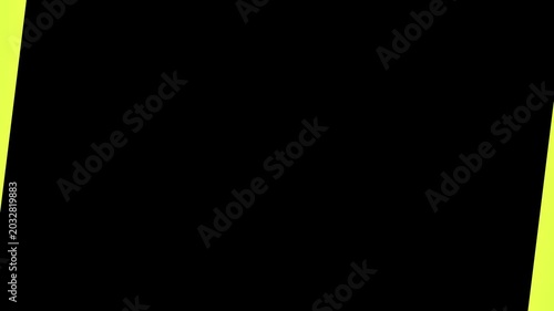 Minimalist Square Gem Scale Transition Zooming In to Green Screen