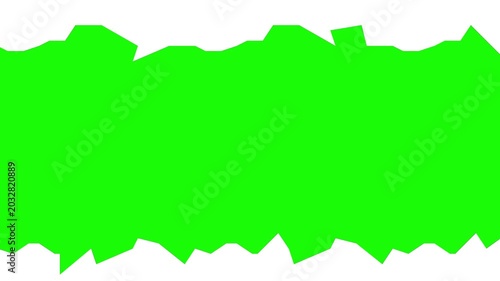 Shattered Glass Wipe Transition Right to Left on Green Screen